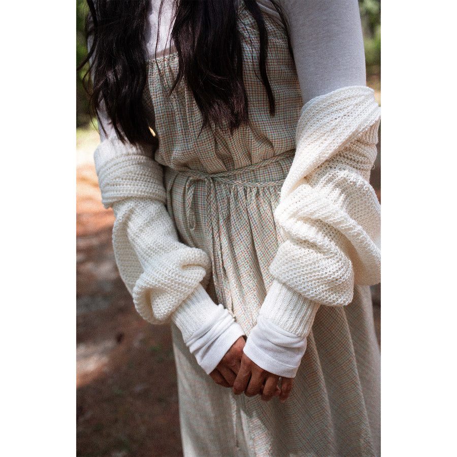 Apiece Apart Gada Cropped Cardi in Cream