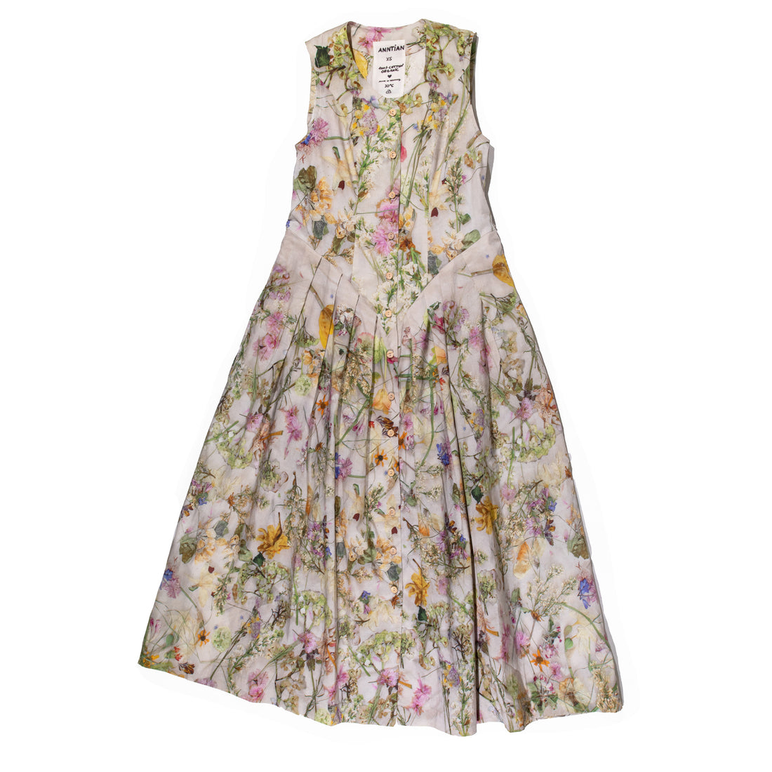 Anntian Dress in Print F – Pressed Flowers