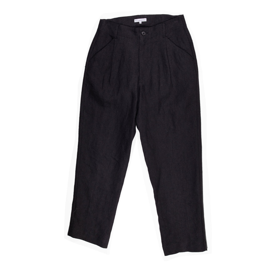 Blluemade Single Pleat Pant in Black