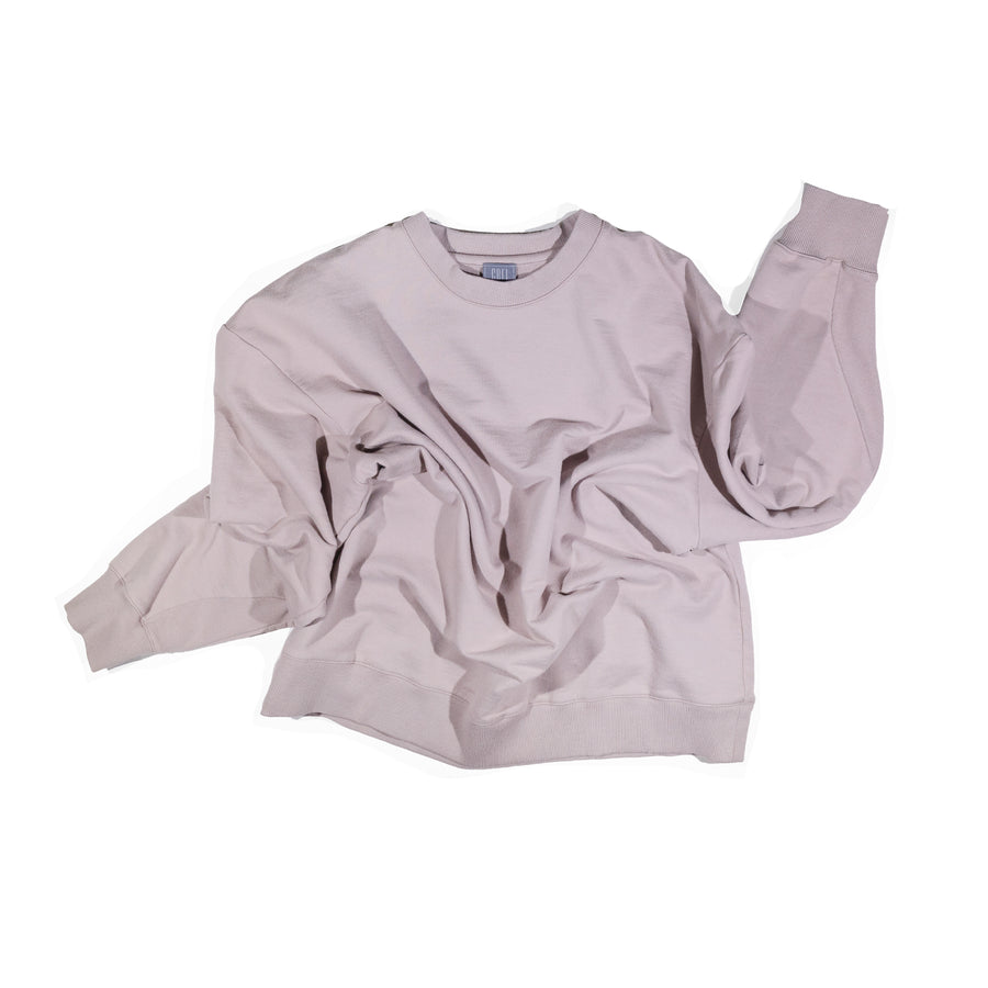 GREI Loose Crew Gusset Sweatshirt in Putty