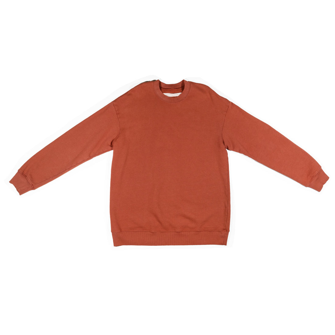 Raquel Allegra Drop Shoulder Sweatshirt in Rust